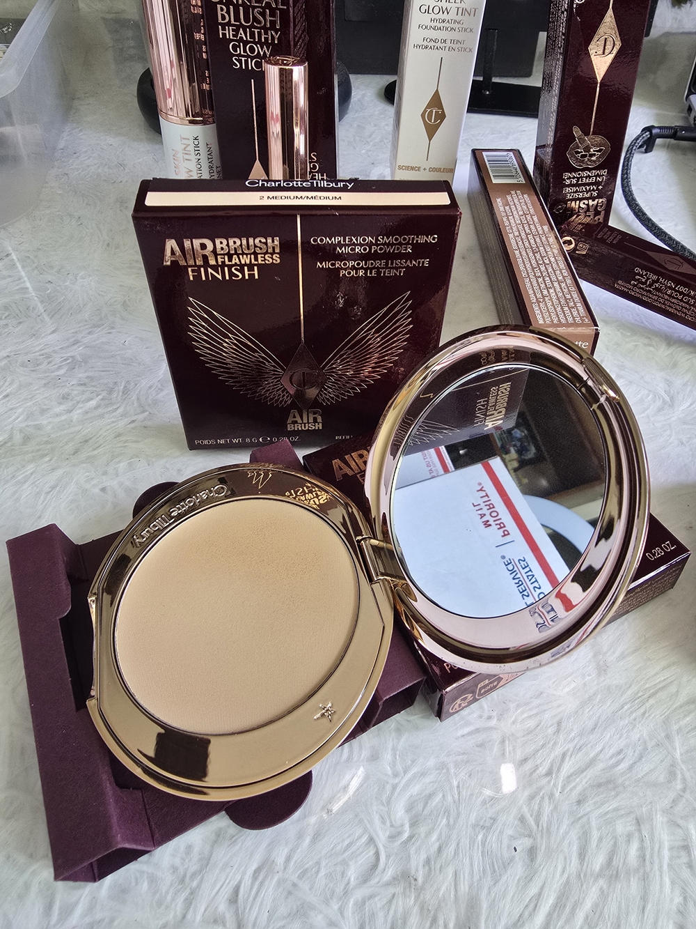 Charlotte Tilbury Airbrush Flawless Finish Pressed Powder 2 Medium - Plus Refill